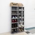 Muebles zapateros 2 uds color gris hormigón 27,5x27x102