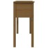 Mesa consola de madera maciza de pino marrón miel 100x35x75