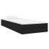 Estructura de cama sin colchón madera maciza negro 75x190