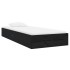 Estructura de cama sin colchón madera maciza negro 75x190