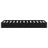 Estructura de cama sin colchón madera maciza negro 75x190