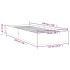 Estructura de cama sin colchón madera maciza negro 75x190