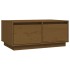 Mesa de centro madera maciza de pino marrón miel 80x50x35