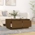 Mesa de centro madera maciza de pino marrón miel 80x50x35
