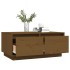 Mesa de centro madera maciza de pino marrón miel 80x50x35