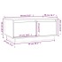 Mesa de centro madera maciza de pino marrón miel 80x50x35