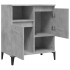 Aparador de madera contrachapada gris hormigón 60x35x70