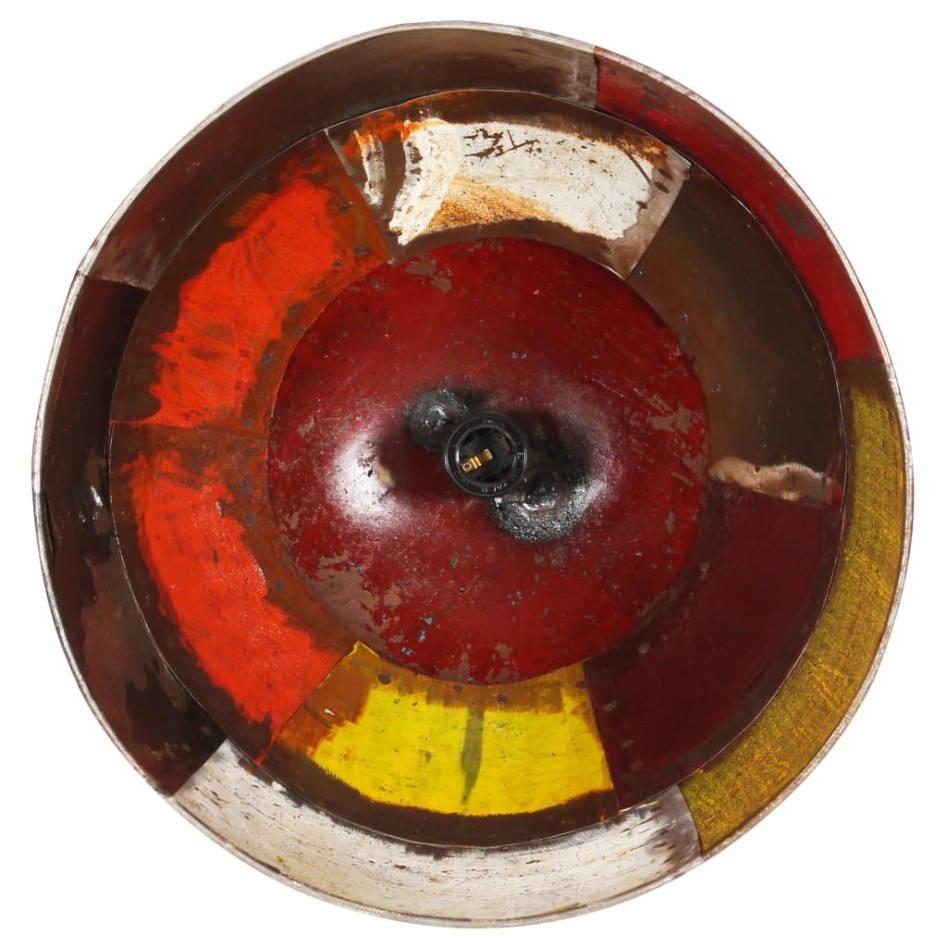 Lámpara colgante vintage 25 W multicolor redonda 41 cm