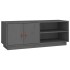 Mueble de TV de madera maciza de pino gris 105x34x40
