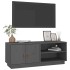 Mueble de TV de madera maciza de pino gris 105x34x40