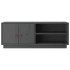 Mueble de TV de madera maciza de pino gris 105x34x40