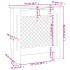 Cubierta para radiador MDF blanco 78