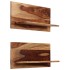 Estantes de pared 2 uds madera maciza de sheesham 58x26x20