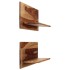 Estantes de pared 2 uds madera maciza de sheesham 58x26x20