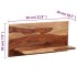Estantes de pared 2 uds madera maciza de sheesham 58x26x20