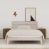 Mesitas de noche 2 uds madera de pino marrón miel 40x34x55