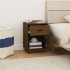 Mesitas de noche 2 uds madera de pino marrón miel 40x34x55