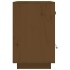 Mesitas de noche 2 uds madera de pino marrón miel 40x34x55