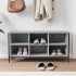 Mueble zapatero madera contrachapada gris Sonoma 100x35x50