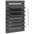 Estantes mesitas de pared 2 uds madera maciza de pino