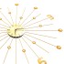 Reloj de pared de metal dorado 70