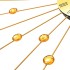 Reloj de pared de metal dorado 70