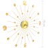 Reloj de pared de metal dorado 70