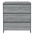 Aparador de madera contrachapada gris Sonoma 70x41x75