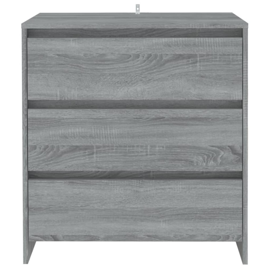 Aparador de madera contrachapada gris Sonoma 70x41x75