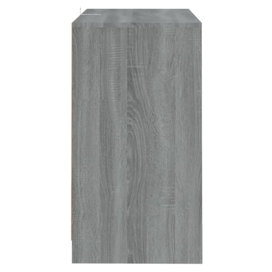 Aparador de madera contrachapada gris Sonoma 70x41x75