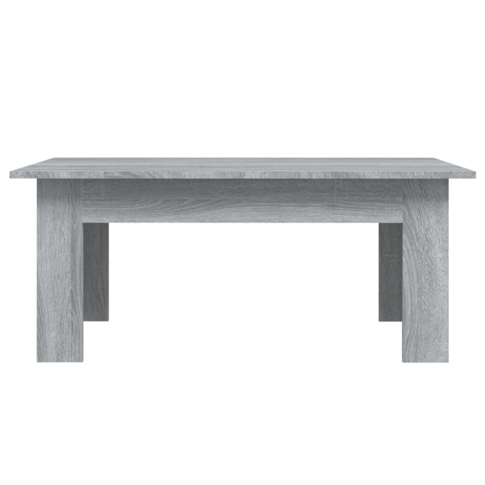 Mesa de centro de madera contrachapada gris Sonoma 100x60x42