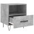 Mesita noche 2 uds madera ingeniería gris hormigón