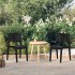Sillas de jardín 2 unidades polipropileno gris