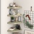 Estantes flotantes de esquina 4 uds MDF roble 35x35x3,8