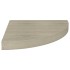Estantes flotantes de esquina 4 uds MDF roble 35x35x3,8