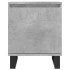 Mesitas de noche 2 uds madera gris hormigón 40x30x50