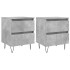 Mesitas noche 2 uds madera ingeniería gris hormigón 40x35x50