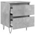 Mesitas noche 2 uds madera ingeniería gris hormigón 40x35x50