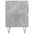 Mesitas noche 2 uds madera ingeniería gris hormigón 40x35x50