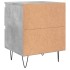 Mesitas noche 2 uds madera ingeniería gris hormigón 40x35x50