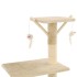 Rascador para gatos con poste de sisal 138 cm