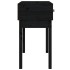 Mesa consola madera maciza de pino negro 76,5x40x75