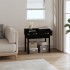 Mesa consola madera maciza de pino negro 76,5x40x75