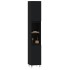 Armario de baño madera contrachapada negro 30x30x190
