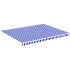 Tela de repuesto para toldo azul y blanco 4,5x3,5