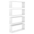 Estante cubo pared 4 uds contrachapado blanco brillo