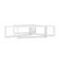 Estante cubo pared 4 uds contrachapado blanco brillo