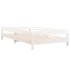 Cama apilable de madera pino maciza blanco 90x200
