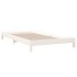 Cama apilable de madera pino maciza blanco 90x200