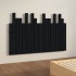 Cabecero de cama de pared madera maciza pino negro
